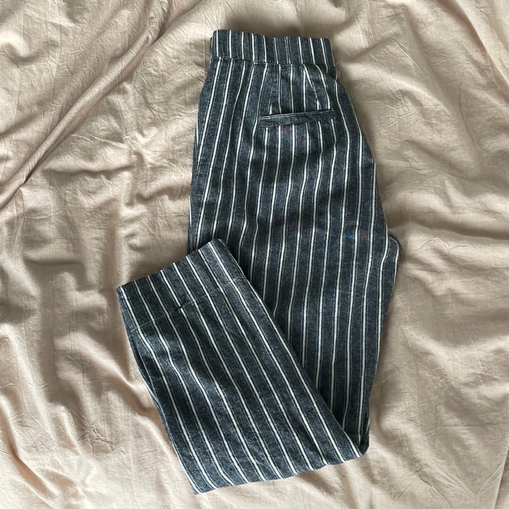 Women’s striped linen pants